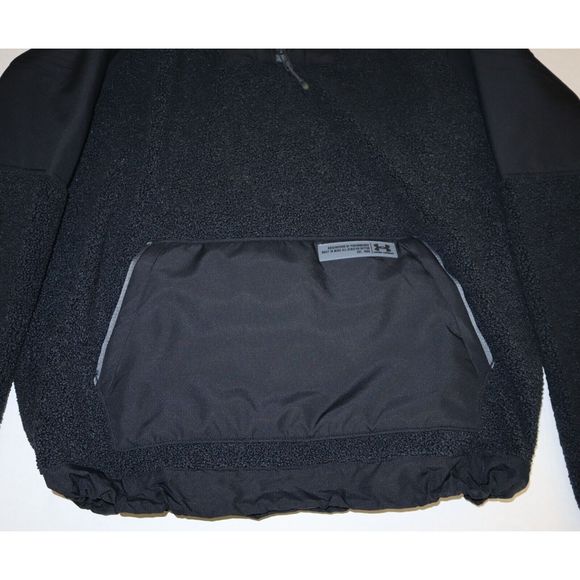 Under Armour 1366094 001 Men's Sz XL Black UA Mission Boucle Anorak Hoodie $120 - Picture 6 of 8